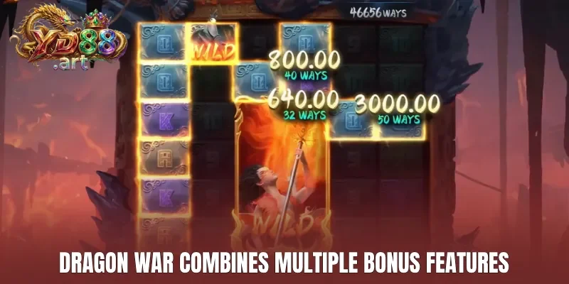 Dragon War combines multiple bonus features