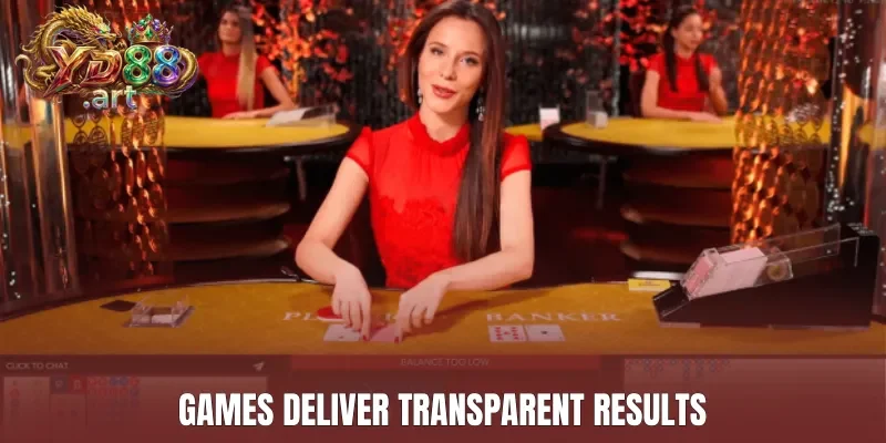 Games deliver transparent results