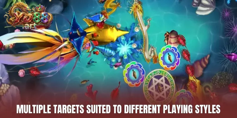 Multiple targets suited to different playing styles
